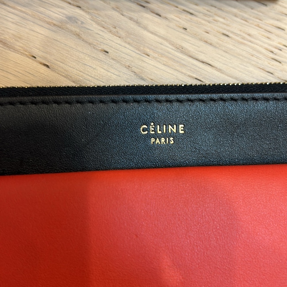 Céline Tricolor Envelope Zip Clutch - Picture 3 of 6